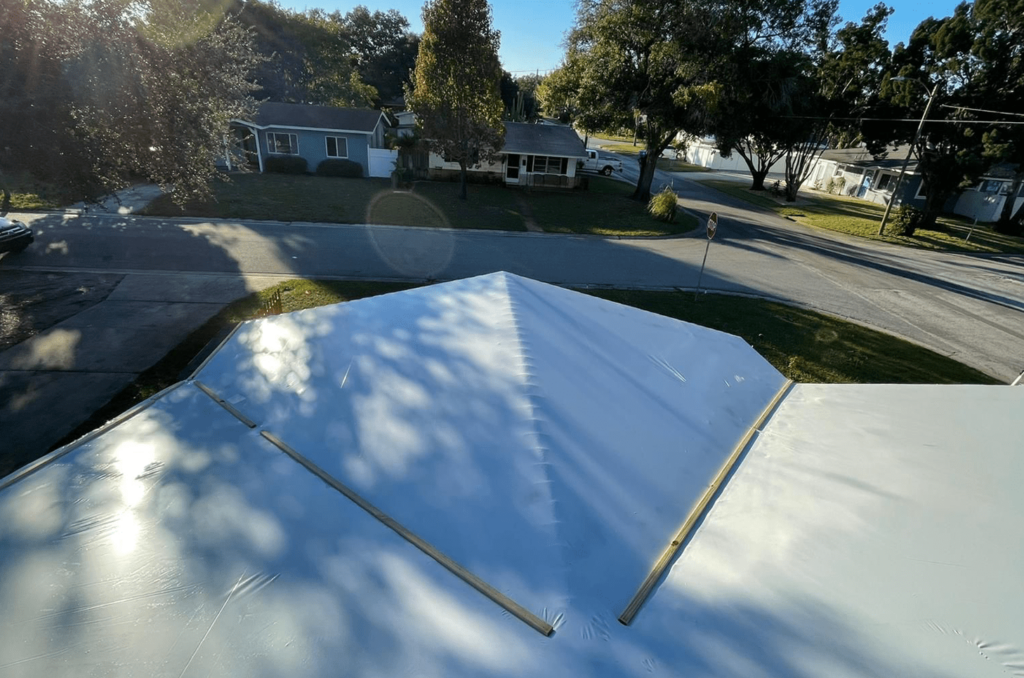 Effective Temporary Roof Repair With Shrink-Wrap to Mitigate Additional Damages